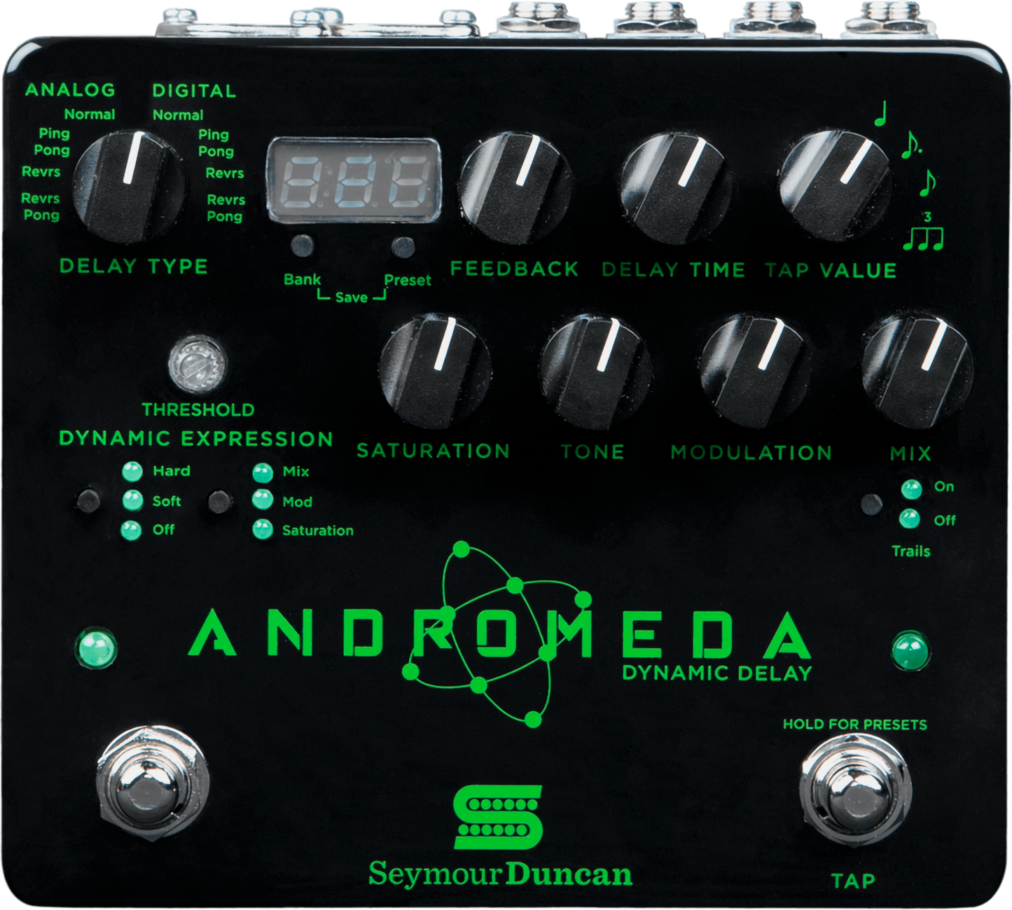 Seymour Duncan Andromeda Dynamic Digital Delay Effects Pedal w/ Tap Tempo