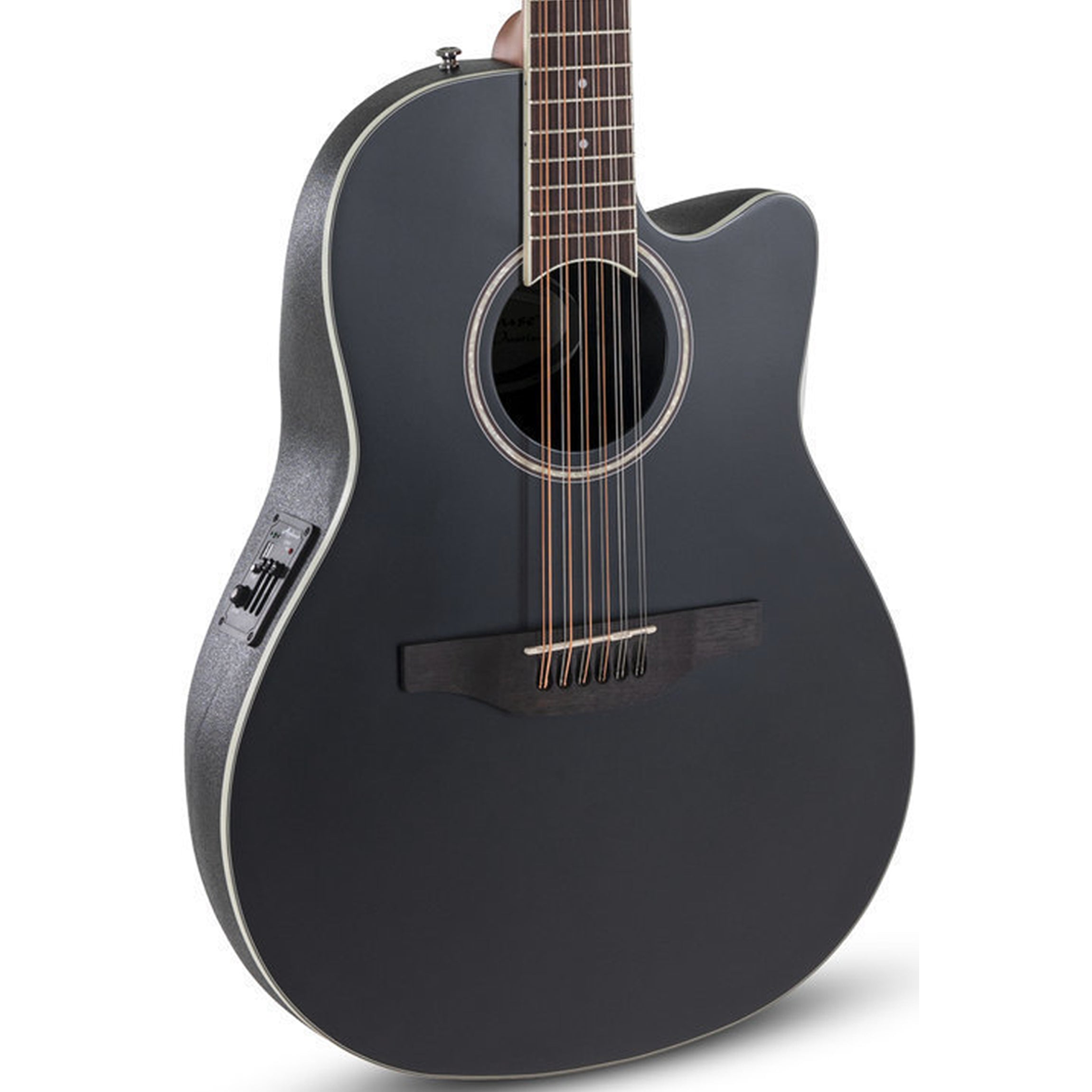 Ovation Applause AB2412-5S Mid Depth Acoustic Electric Guitar - Black –  Alto Music