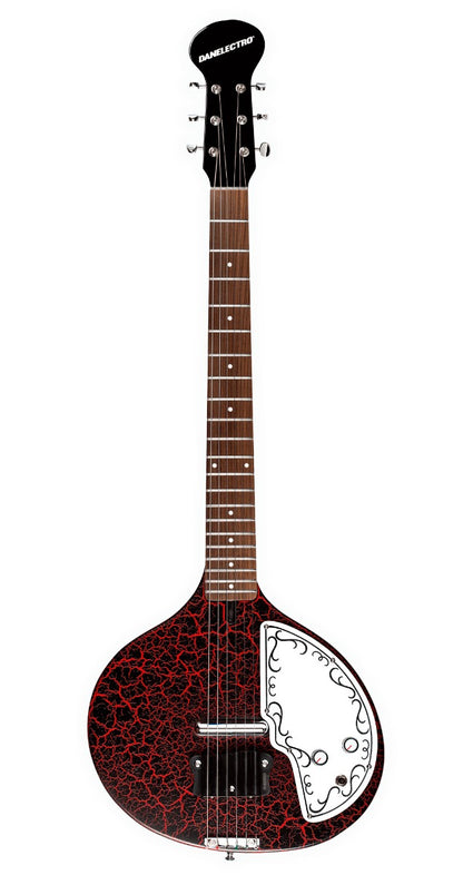 Danelectro Baby Sitar Electric Sitar in Red Crackle