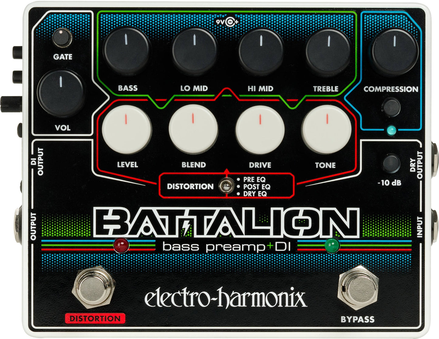 Electro Harmonix Battalion Bass Preamp / DI Pedal