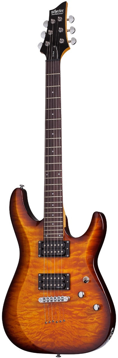 Schecter C6 Plus Electric Guitar in Vintage Sunburst