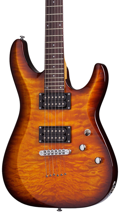 Schecter C6 Plus Electric Guitar in Vintage Sunburst