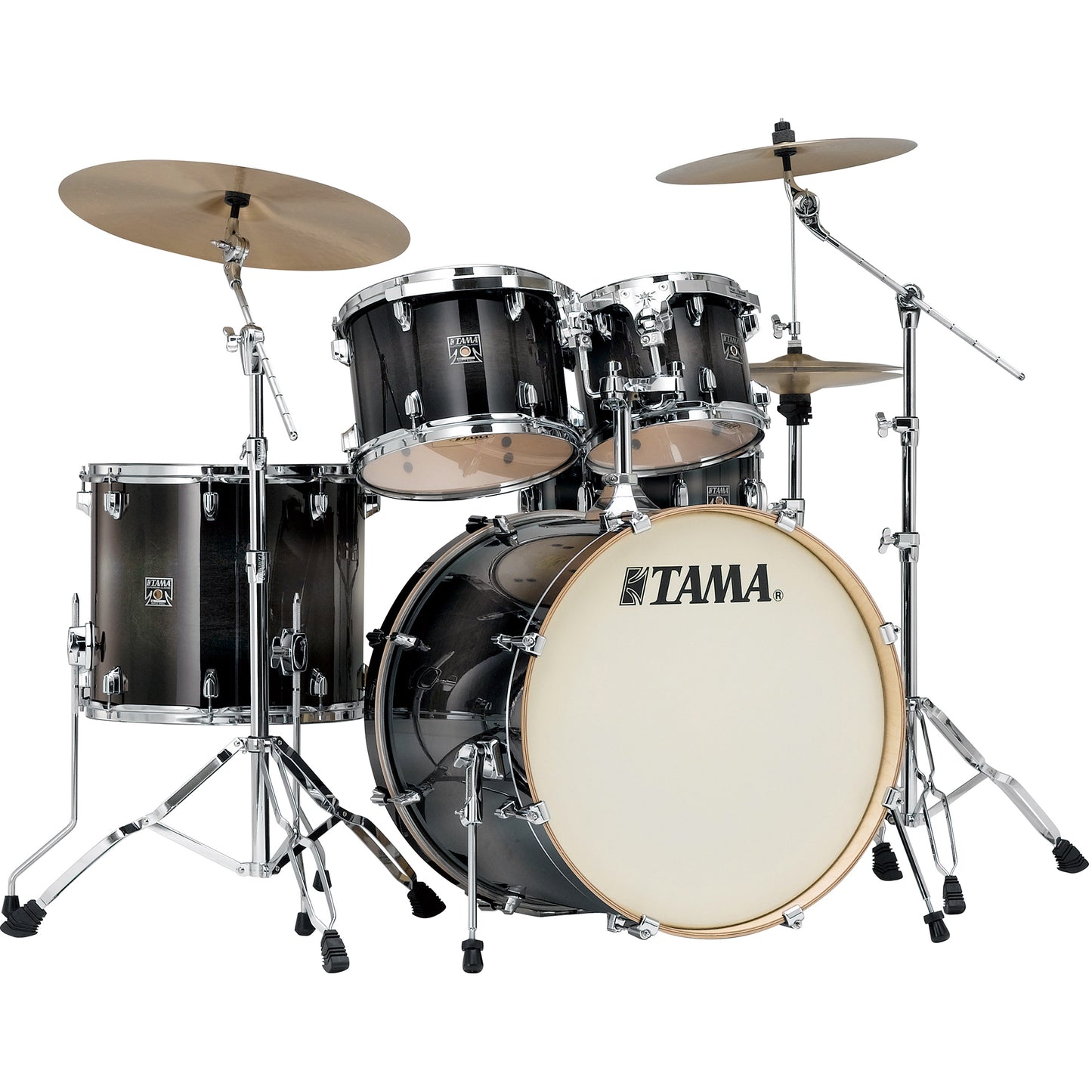 Tama Superstar Classic Custom 5-Piece Shell Pack Transparent Black Burst