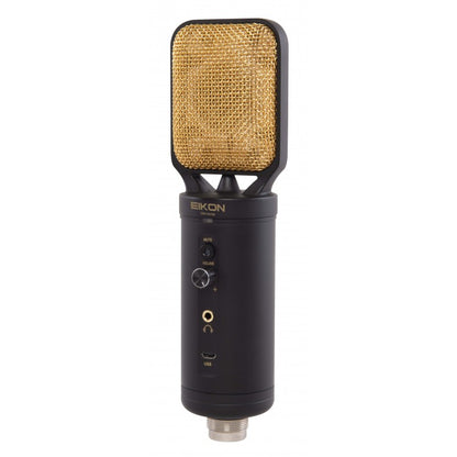 Eikon CM14USB USB + XLR Condenser Studio Mic w/USB Interface - Black & Gold