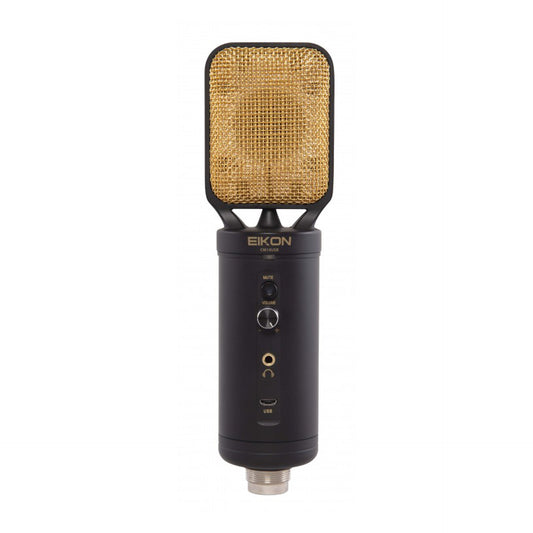 Eikon CM14USB USB + XLR Condenser Studio Mic w/USB Interface - Black & Gold