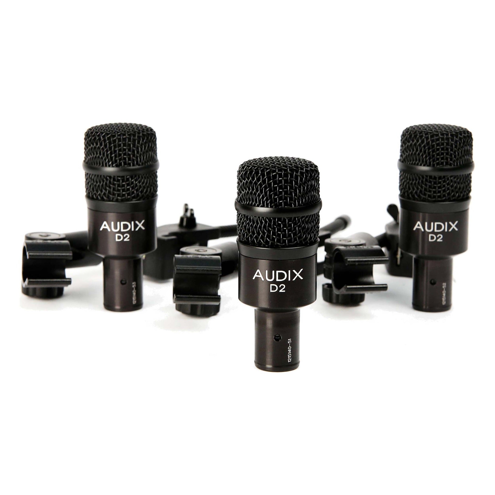 Audix D2 Dynamic Instrument Microphone Trio (3-Pack) – Alto Music