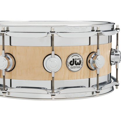 Drum Workshop Collectors Series Top Edge 6x14 Snare Drum - Satin Natural