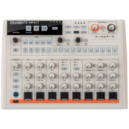 Arturia DrumBrute Impact 1984 Analog Drum Machine - White