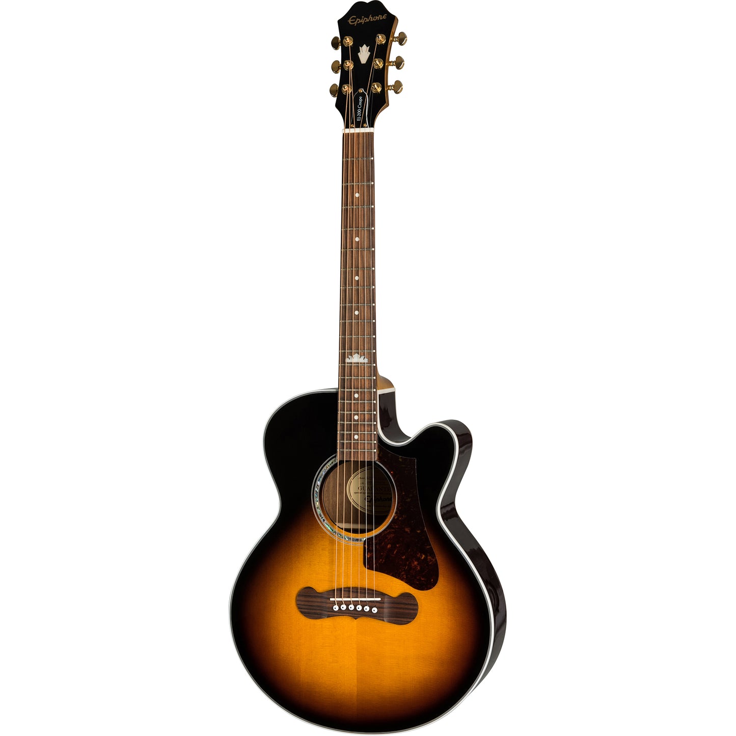 Epiphone J-200 EC Studio Parlor Acoustic Guitar - Vintage Sunburst