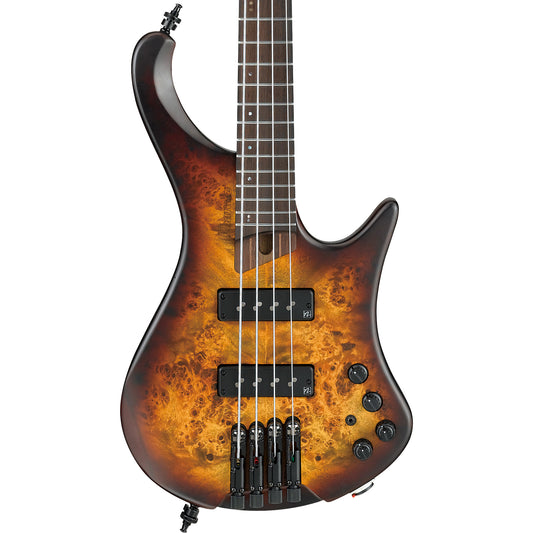 Ibanez Ergonomic Headless Bass 4 String - Dragon Eye Burst Flat