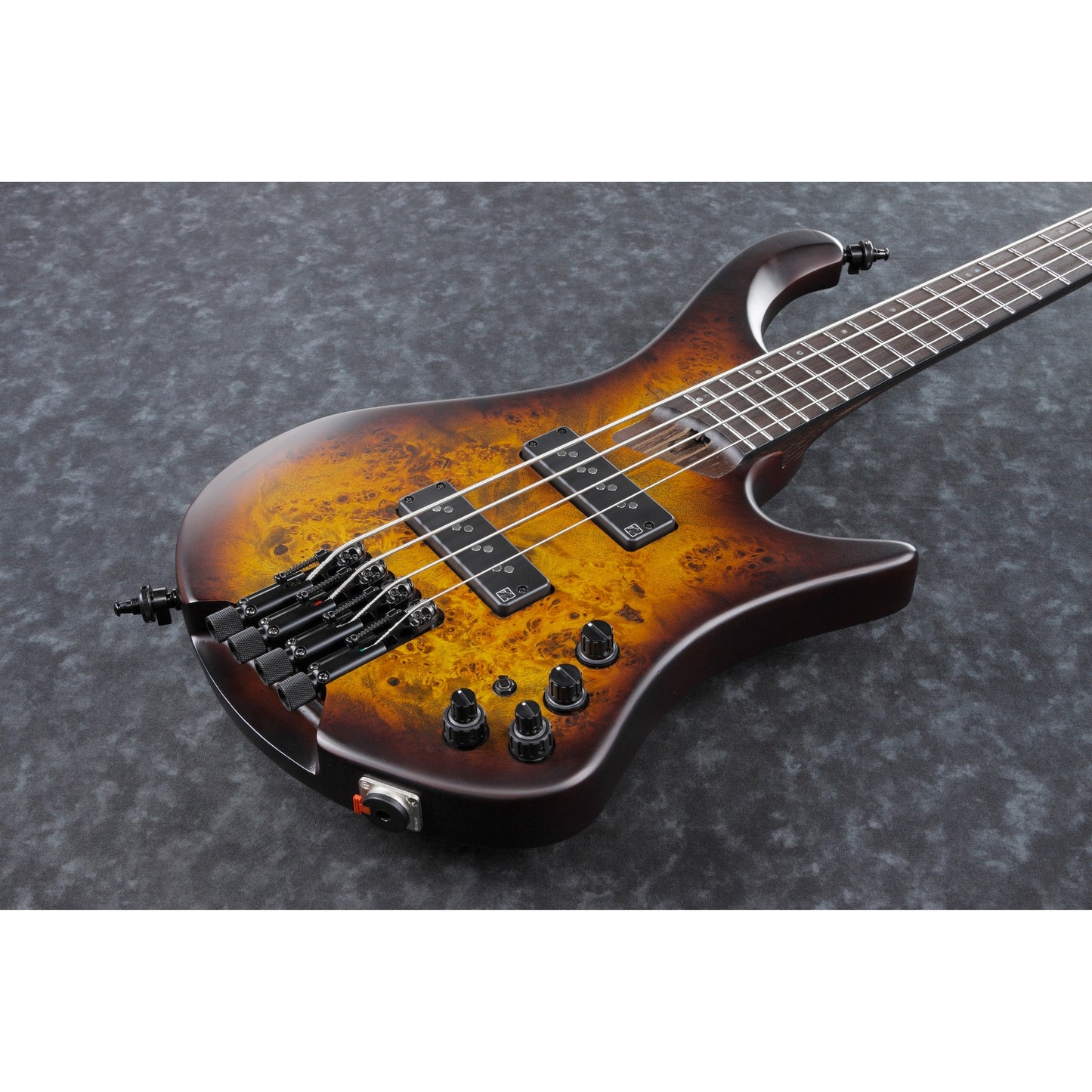 Ibanez Ergonomic Headless Bass 4 String - Dragon Eye Burst Flat