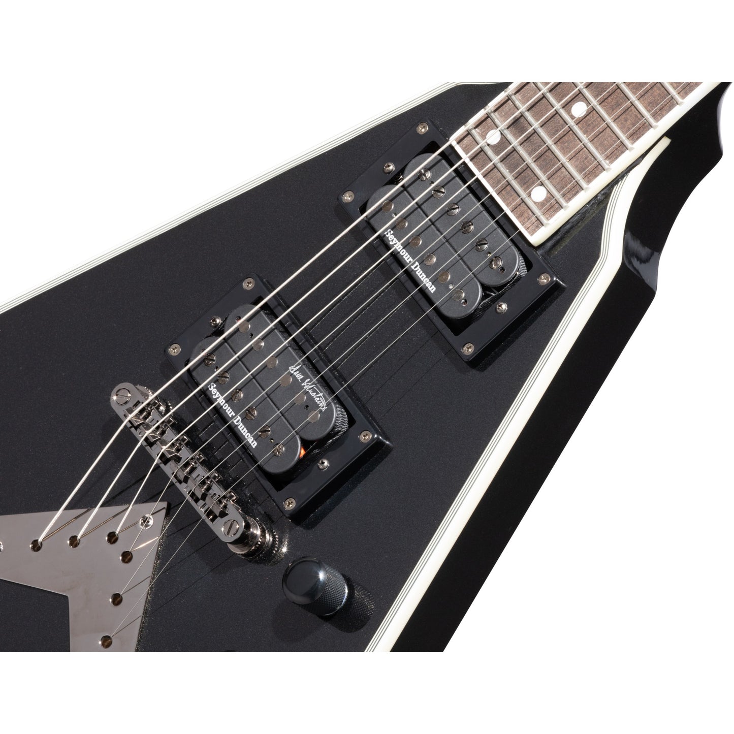 Epiphone Dave Mustaine Flying V Custom Electric Guitar - Black Metallic