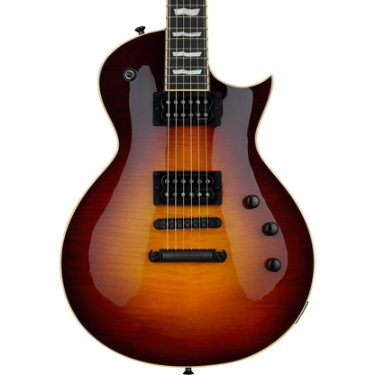 ESP E-II Eclipse Full Thickness Flamed Maple Electric Guitar, Tobacco Sunburst