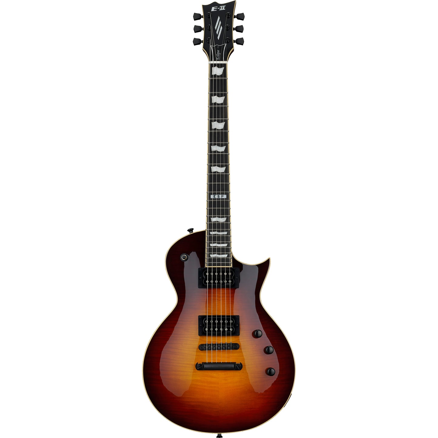 ESP E-II Eclipse Full Thickness Flamed Maple Electric Guitar, Tobacco Sunburst