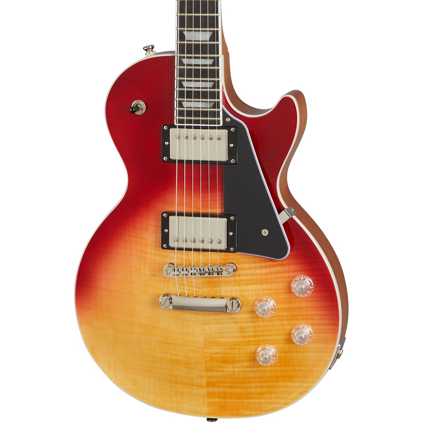 Epiphone Les Paul Modern Figured Electric Guitar in Magma Orange Fade