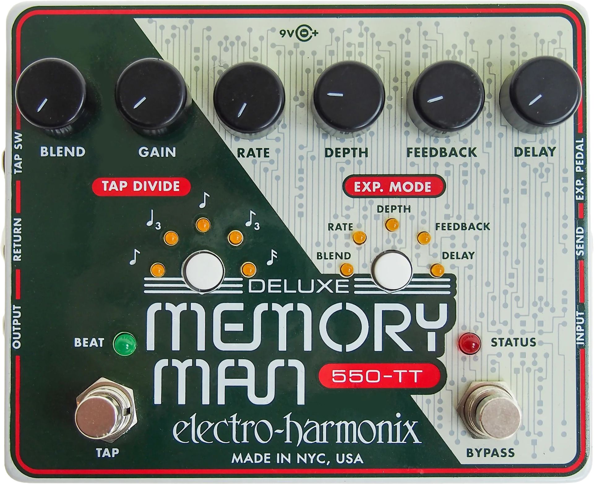 Electro-Harmonix Deluxe Memory Man with Tap Tempo 550ms – Alto Music