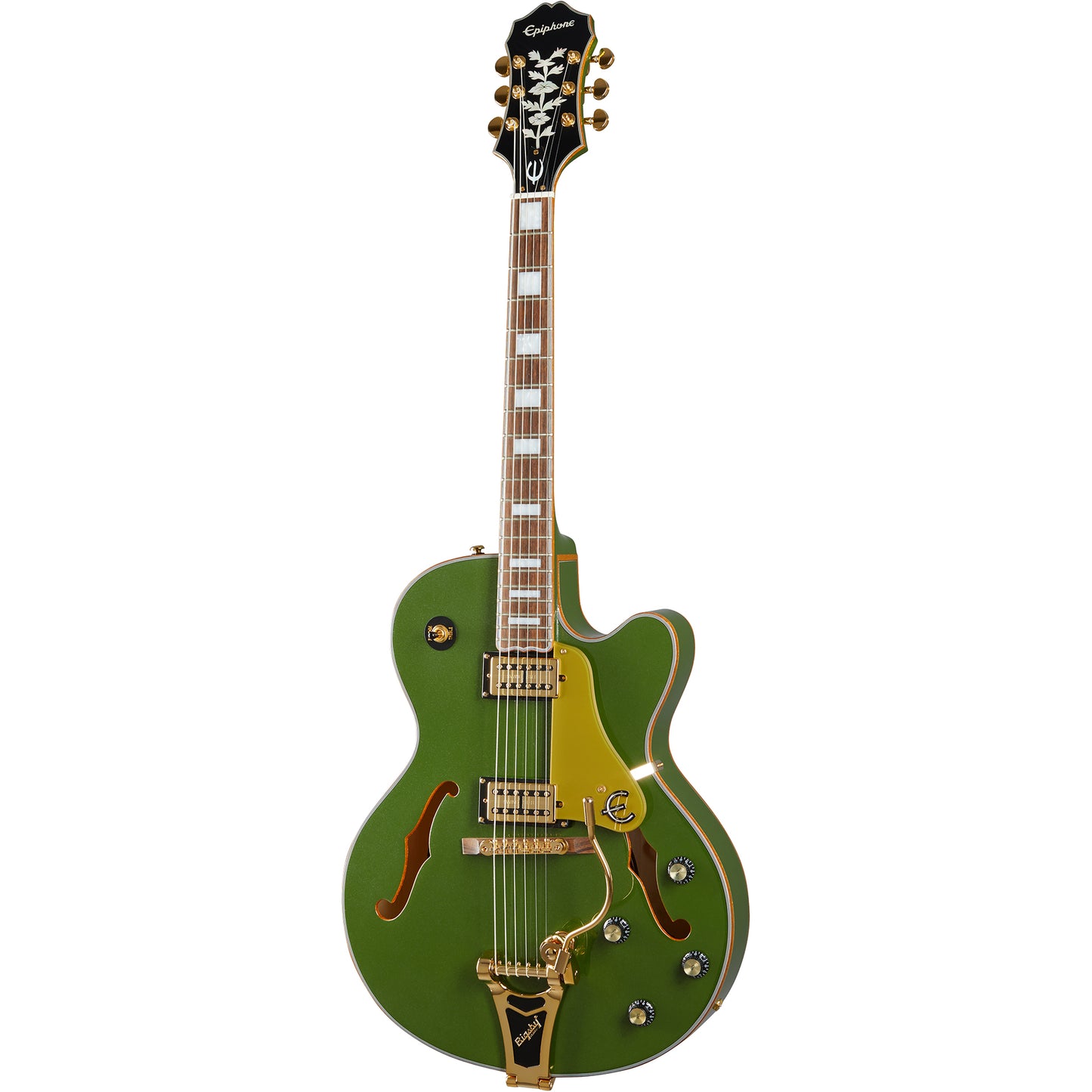 Epiphone Emperor Swingster Semi Hollow Electric Guitar, Forest Green Metallic