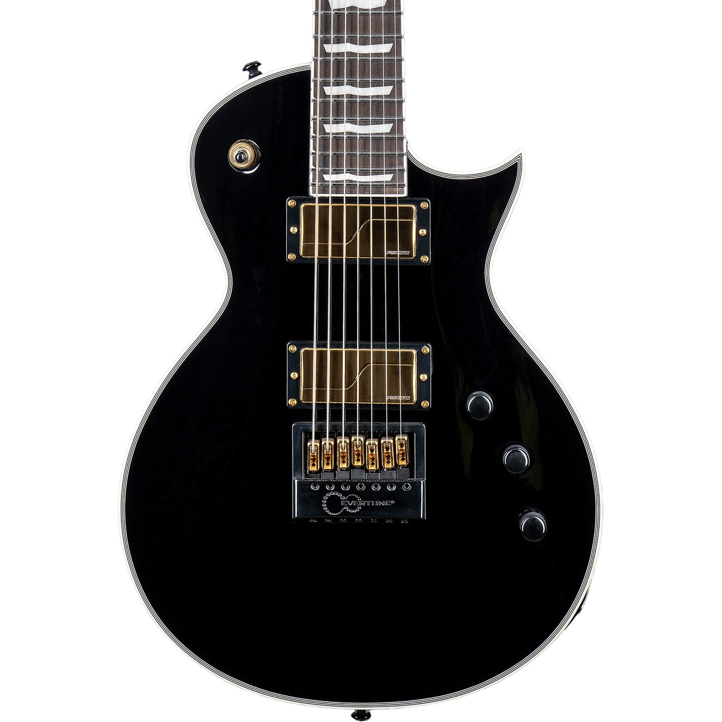 ESP LTD EC-1007 Baritone Evertune Electric Guitar, Black