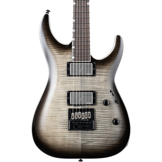 ESP LTD MH-1000 Evertune Flamed Maple Top Electric Guitar, Charcoal Burst