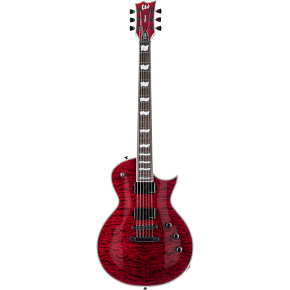 ESP LTD EC-1000 Fluence Quilted Maple Electric Guitar, See Thru Black Cherry