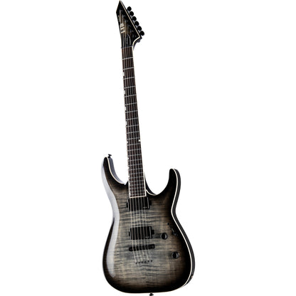 ESP LTD MH-1000NT Flamed Maple Electric Guitar, Charcoal Burst