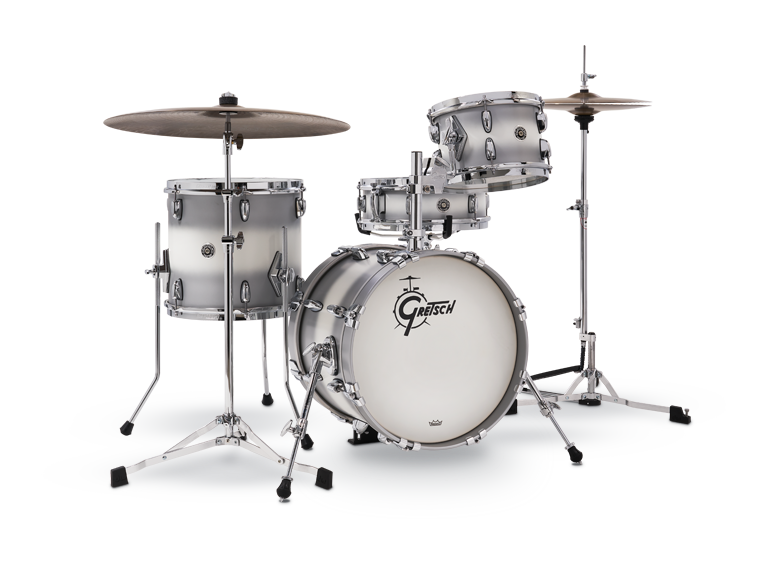 Gretsch Brooklyn Series 4-Piece Micro Kit - Silver Mist Duco