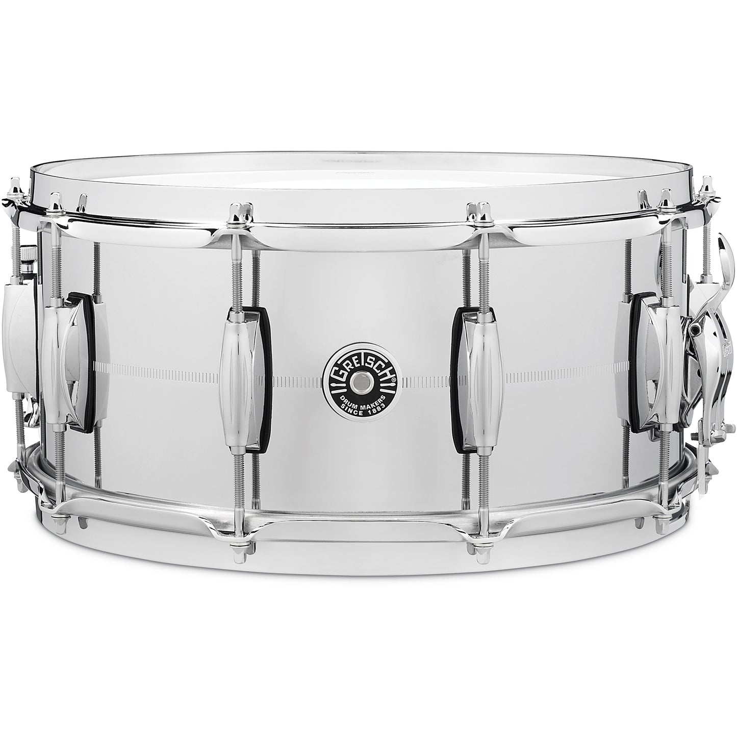 Gretsch GB4164 6.5X14 Chrome Over Brass Snare Drum
