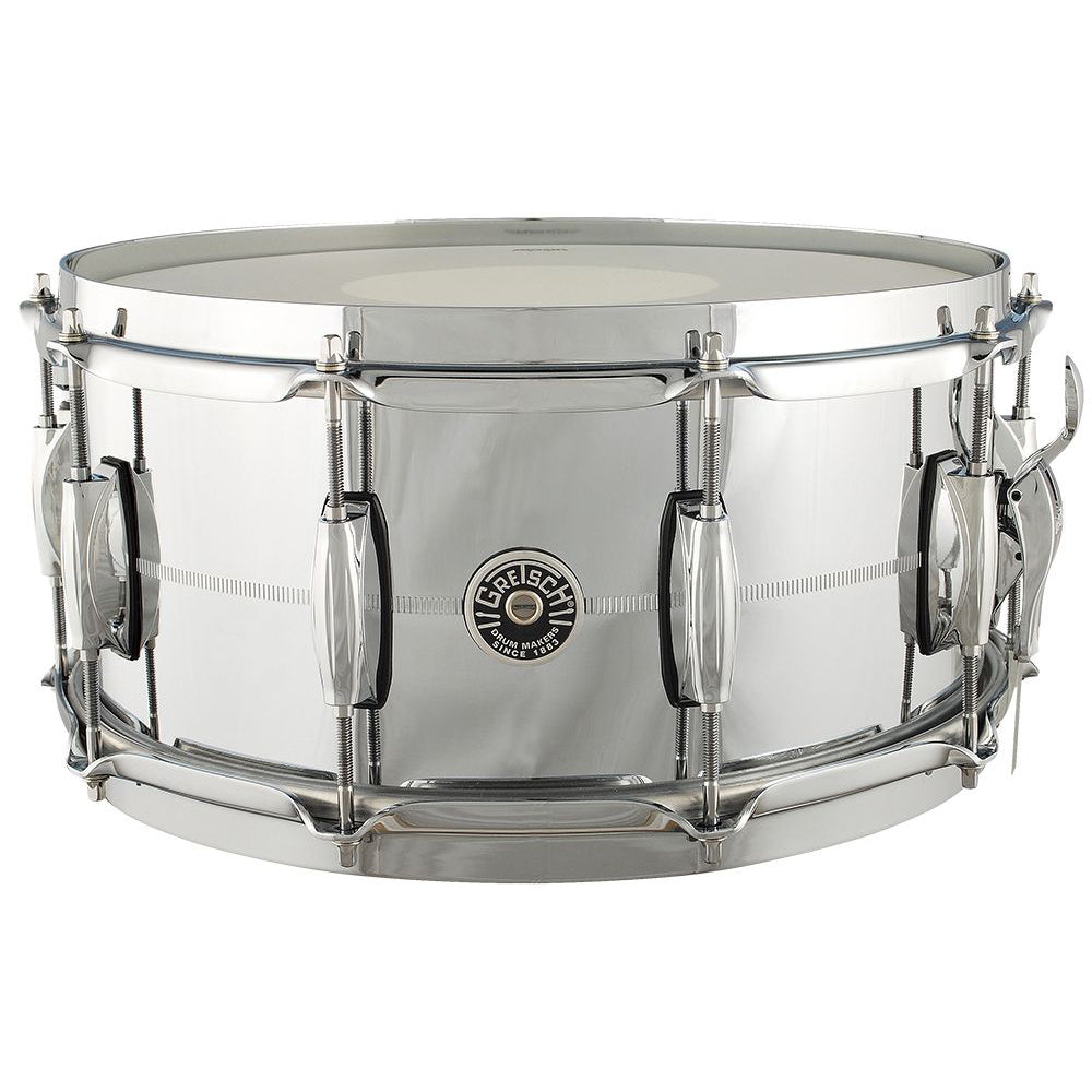 Gretsch GB4164 6.5X14 Chrome Over Brass Snare Drum