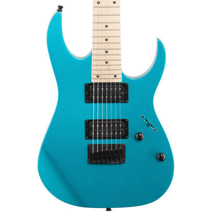 Ibanez GRG7221MMLB RG Gio 7-String Electric Guitar, Metallic Light Blue