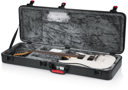 Gator Cases TSA Series ATA Molded Case w/Built-In LED Light for Electric Guitars