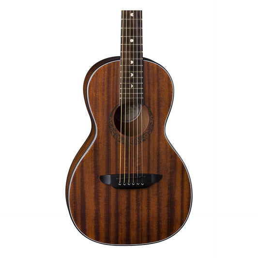 Luna Gypsy Muse Parlor Acoustic Guitar, Mahogany