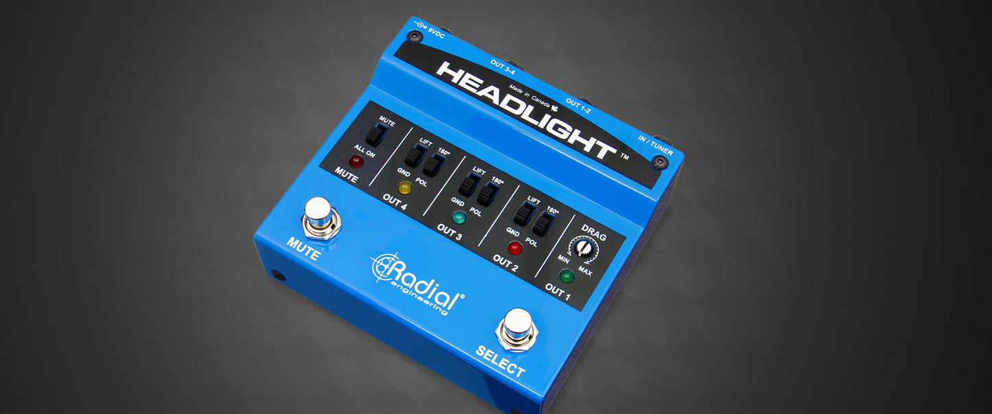 Radial Headlight Guitar Amp Selector