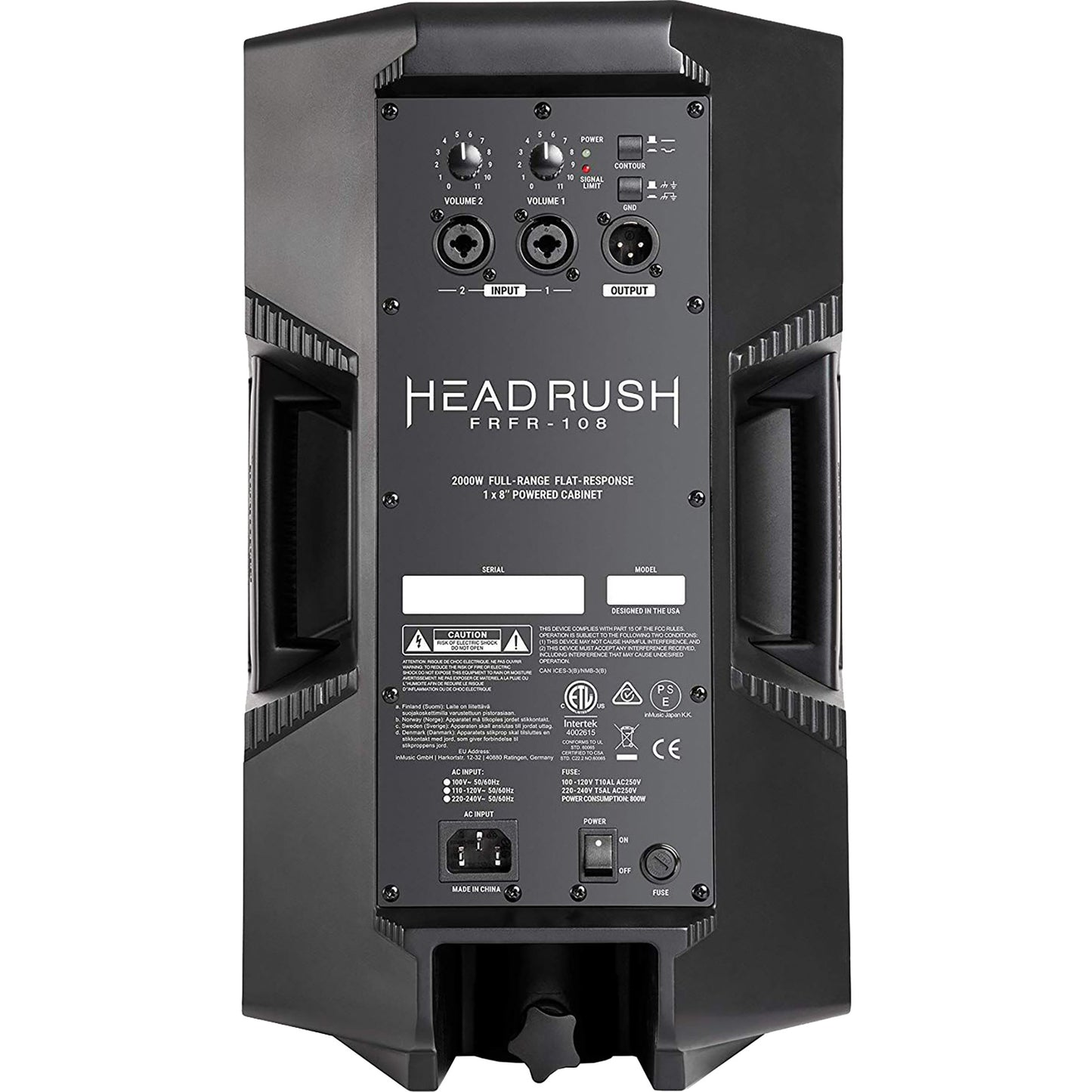 HeadRush FRFR-108 2000-watt 1x8" Powered Guitar Cabinet