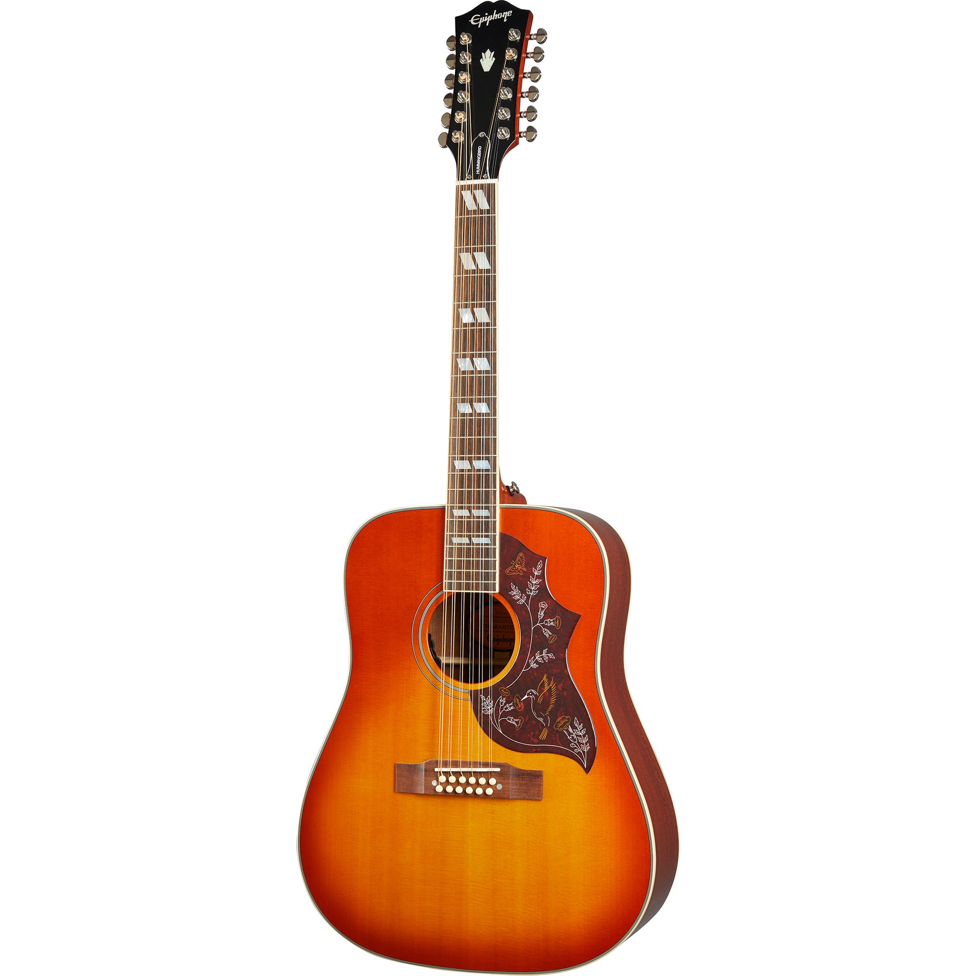 Epiphone Inspired By Gibson Hummingbird 12-string, Aged Cherry Sunburs –  Alto Music