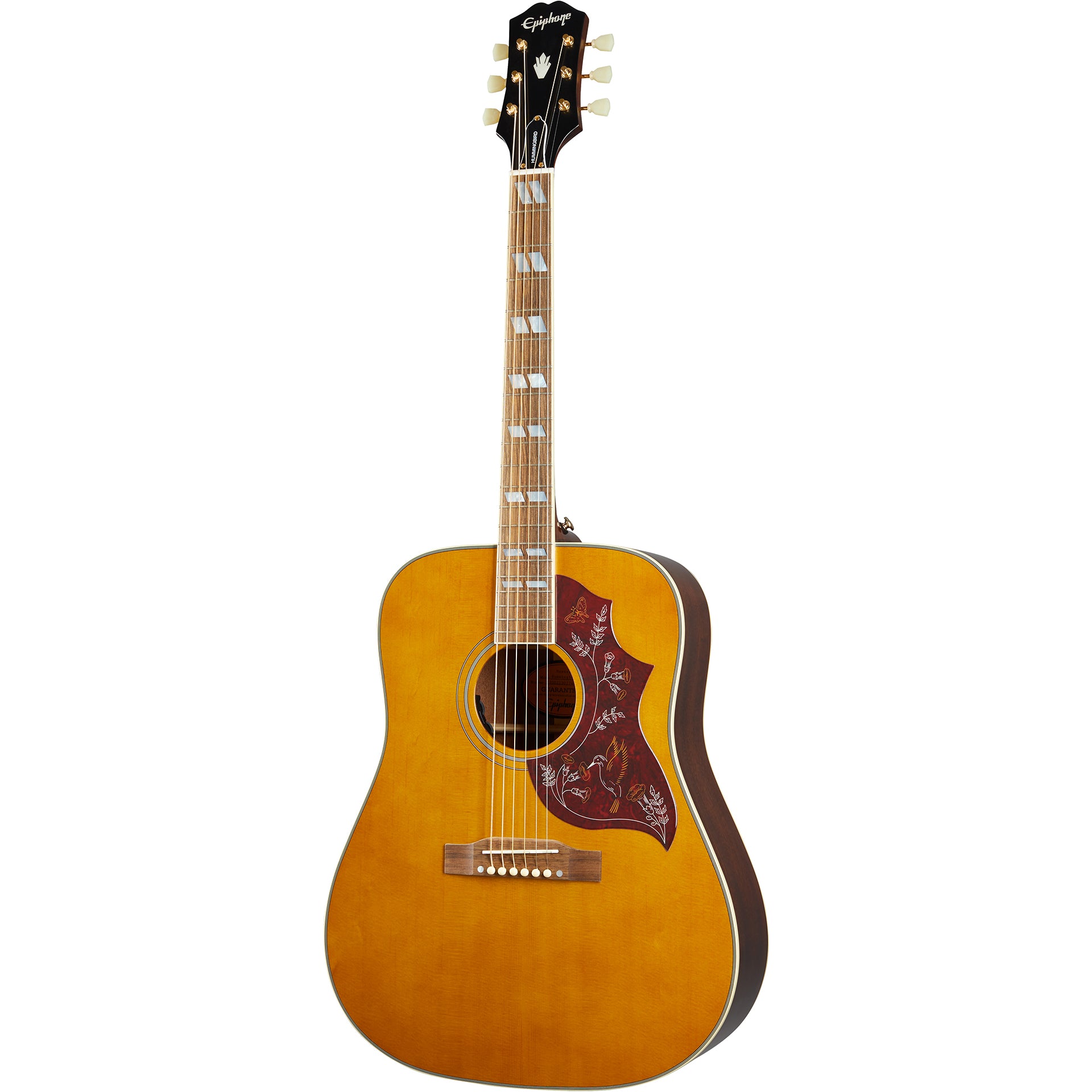 Epiphone Inspired By Gibson Hummingbird Acoustic Guitar in Aged Natura –  Alto Music