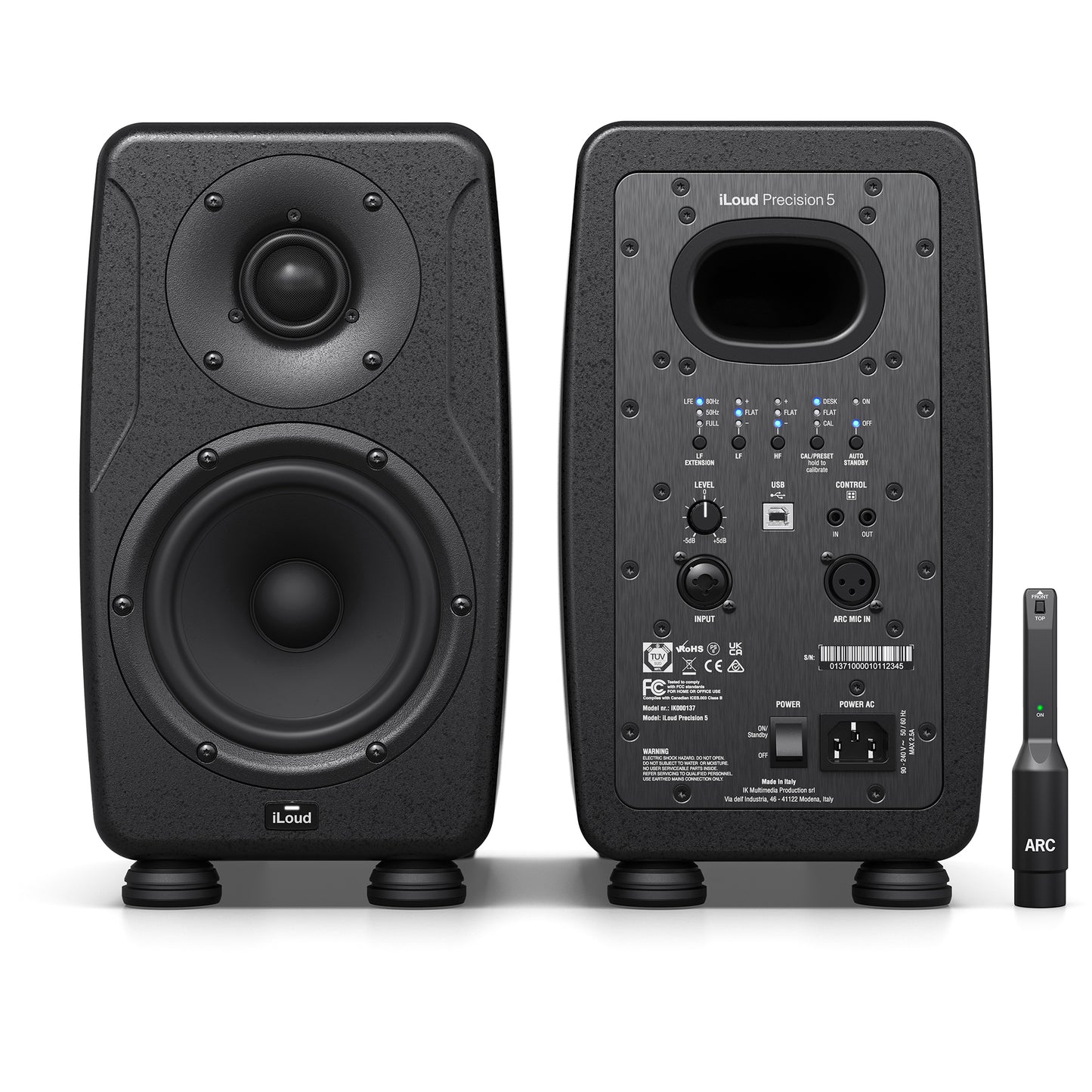 IK Multimedia iLoud Precision 5 5” Powered Studio Monitor - Black