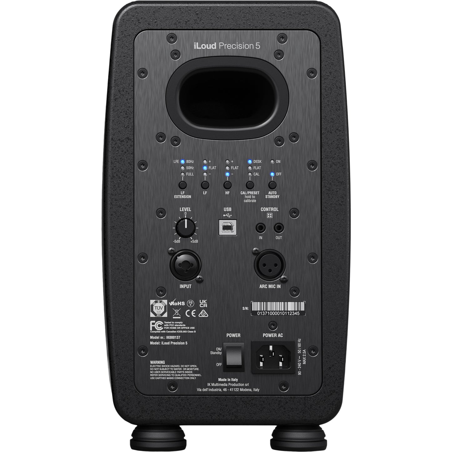 IK Multimedia iLoud Precision 5 5” Powered Studio Monitor - Black