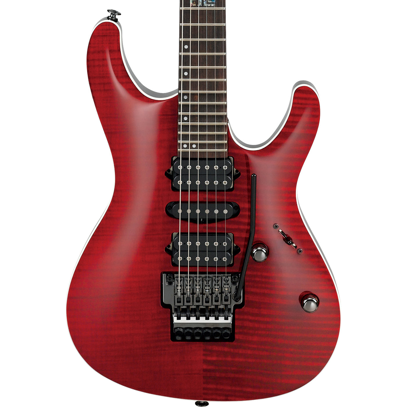 Ibanez Kiko Loureiro Signature Electric Guitar, Transparent Ruby Red