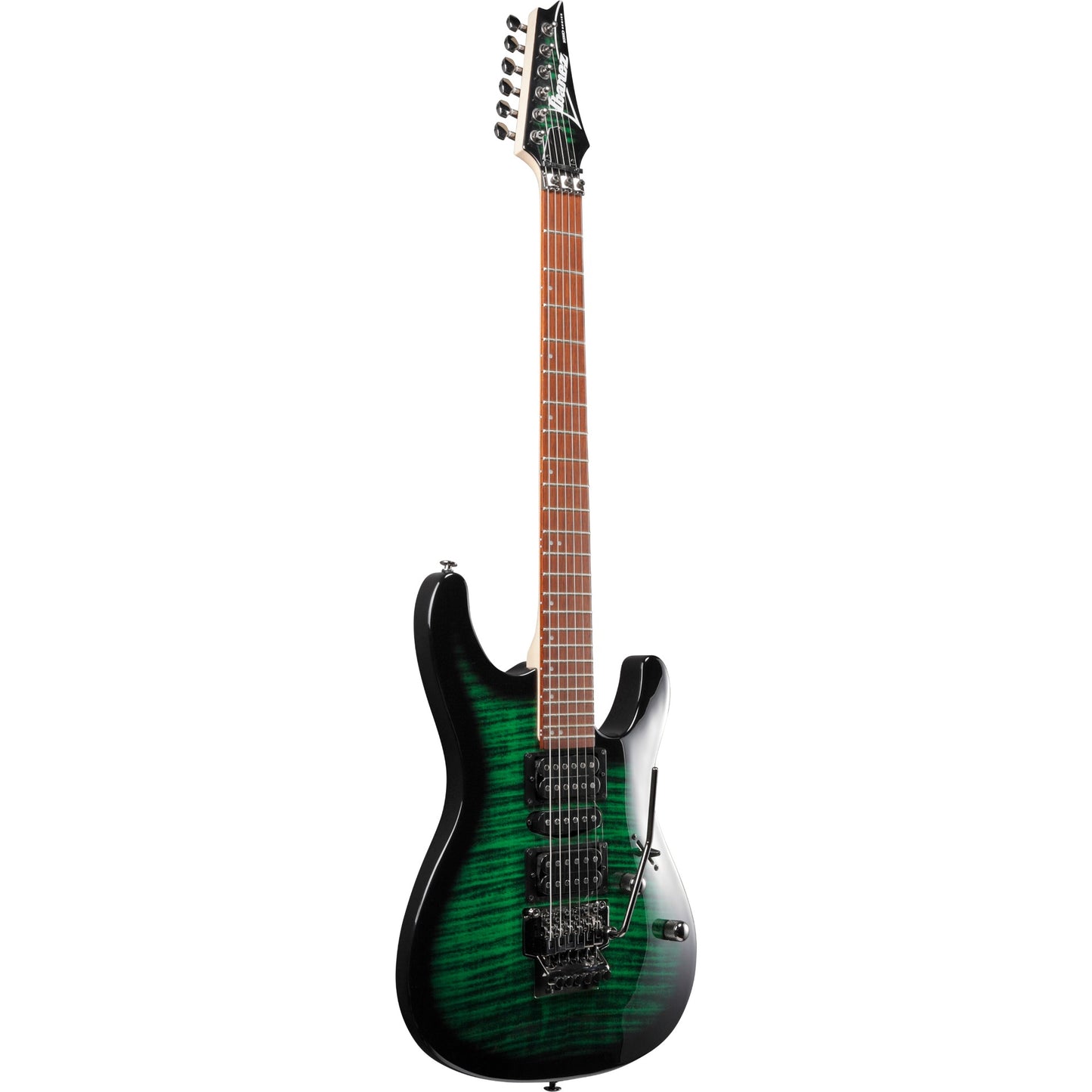 Ibanez KIKOSP3 Kiko Loureiro Signature Electric Guitar, Transparent Emerald Burst