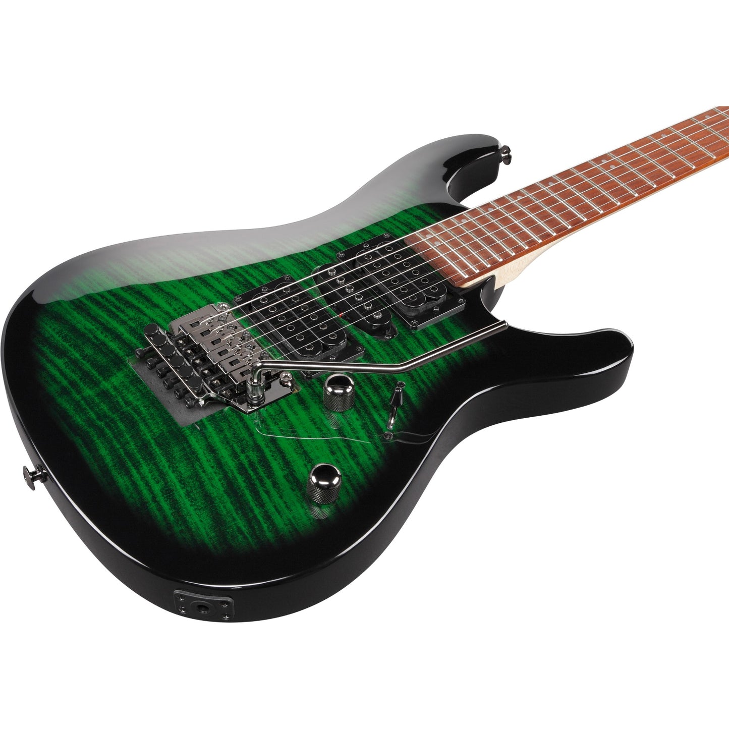 Ibanez KIKOSP3 Kiko Loureiro Signature Electric Guitar, Transparent Emerald Burst