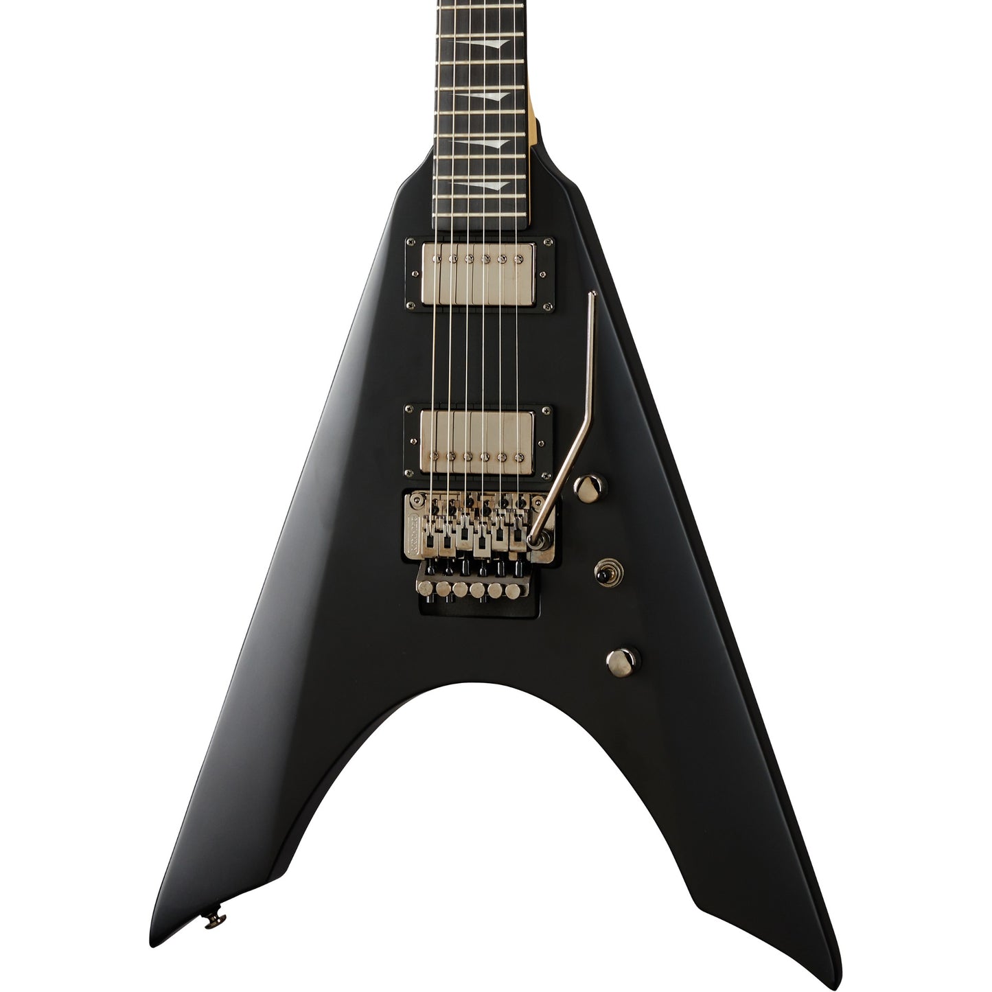 Kramer Nite-V Electric Guitar in Satin Black with Floyd Rose