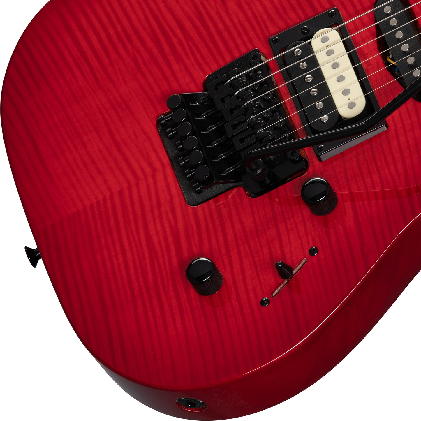 Kramer Striker Figured HSS 6-String Electric Guitar in Transparent Red