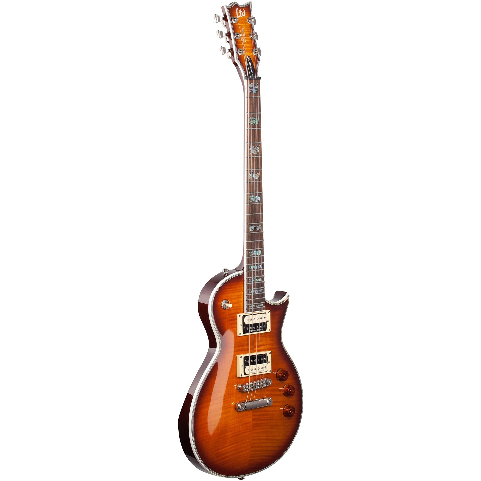 ESP LTD EC1000 Electric Guitar in Amber Sunburst with Flamed Maple Top –  Alto Music