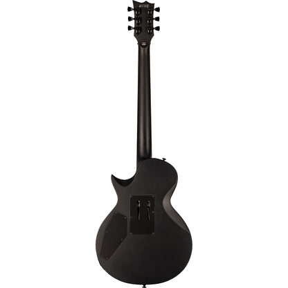 ESP LTD EC-FR Black Metal Floyd Rose Electric Guitar, Black Satin