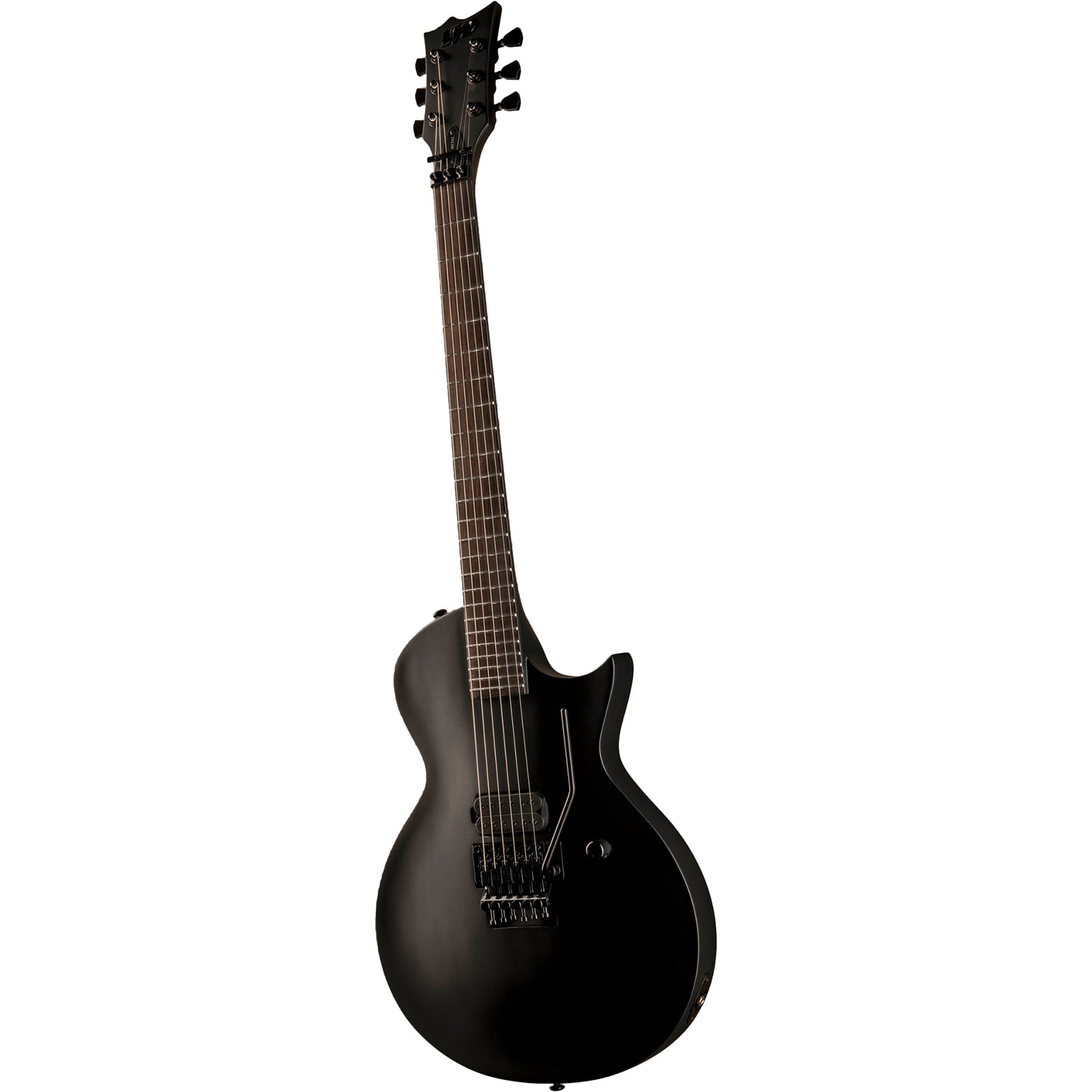 ESP LTD EC-FR Black Metal Floyd Rose Electric Guitar, Black Satin