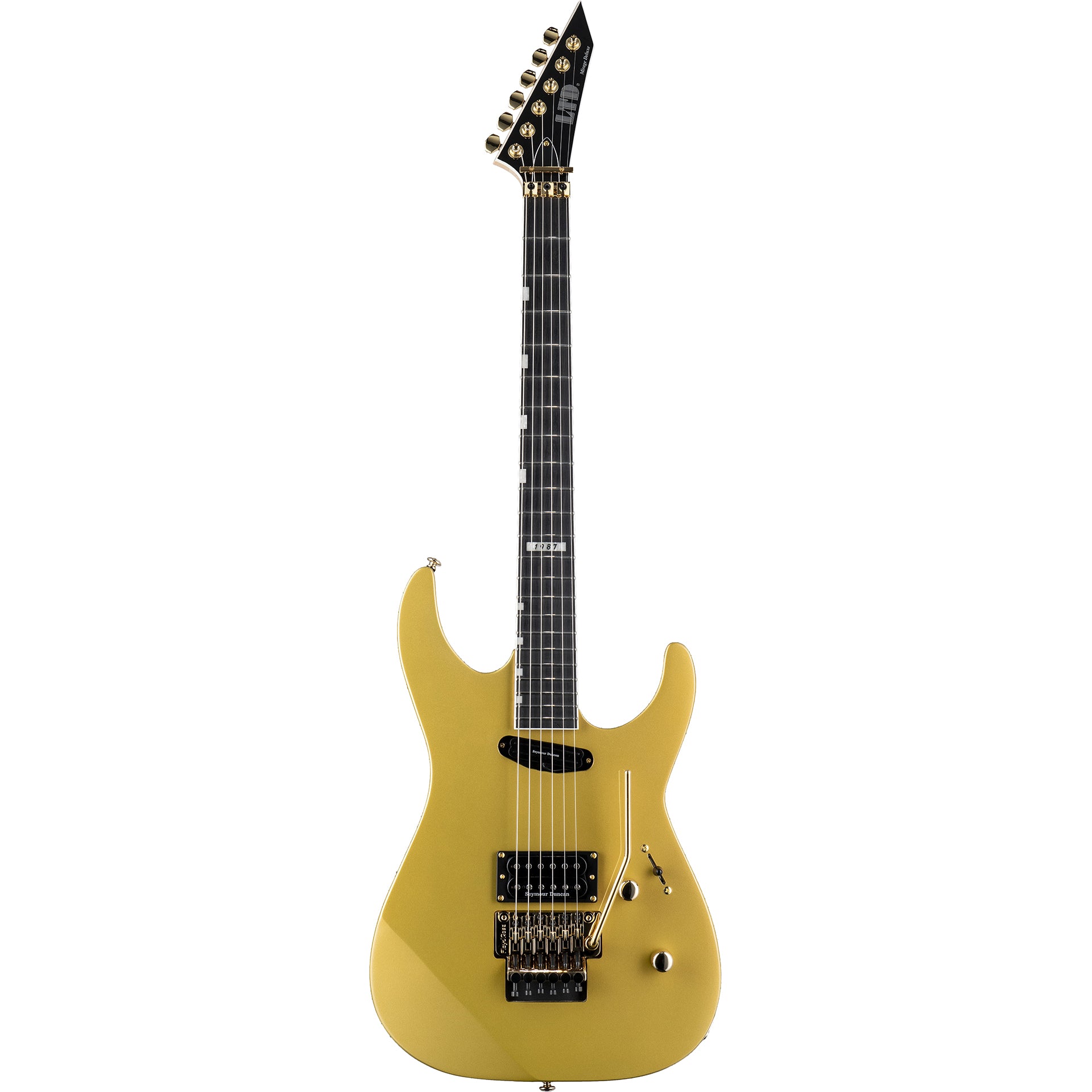 ESP LTD Mirage Deluxe '87 Electric Guitar, Metallic Gold – Alto Music