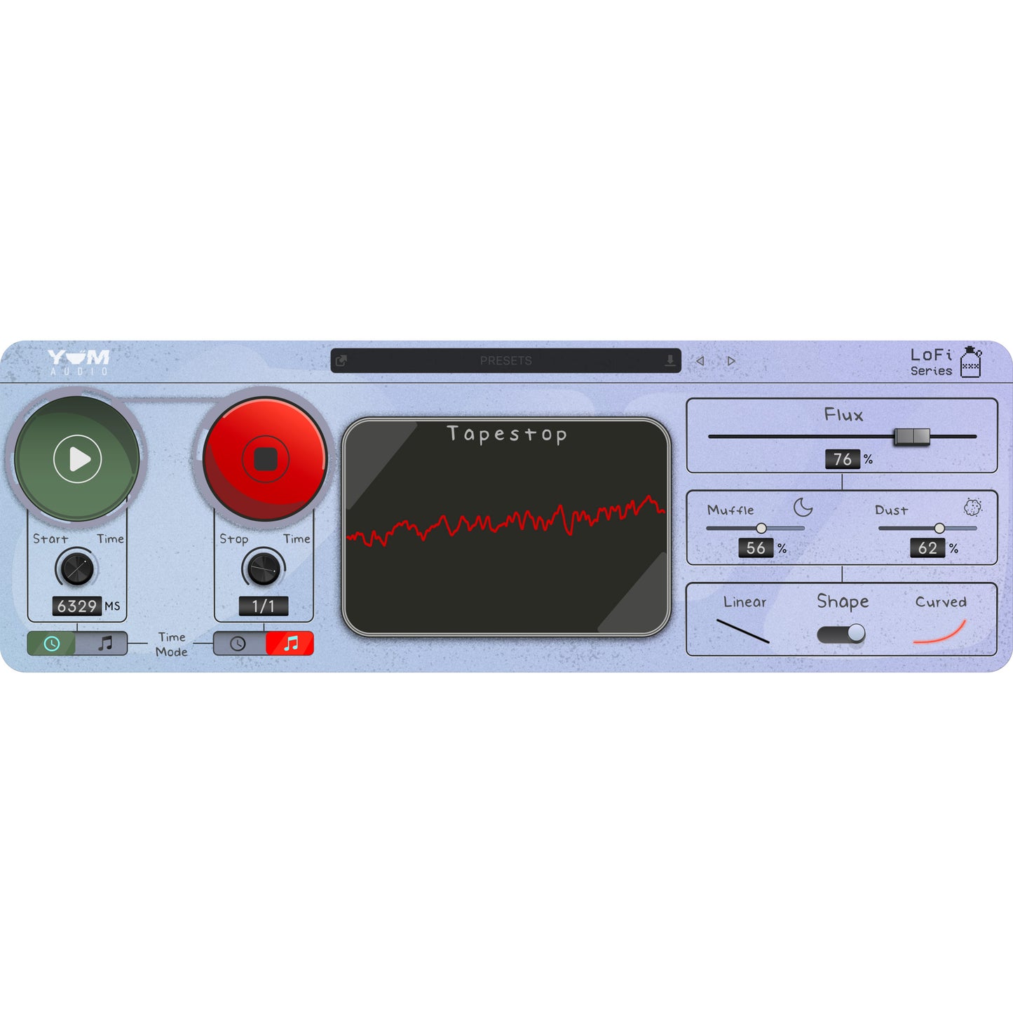 Yum Audio LoFi Tapestop - Creative Tape Stop Designer