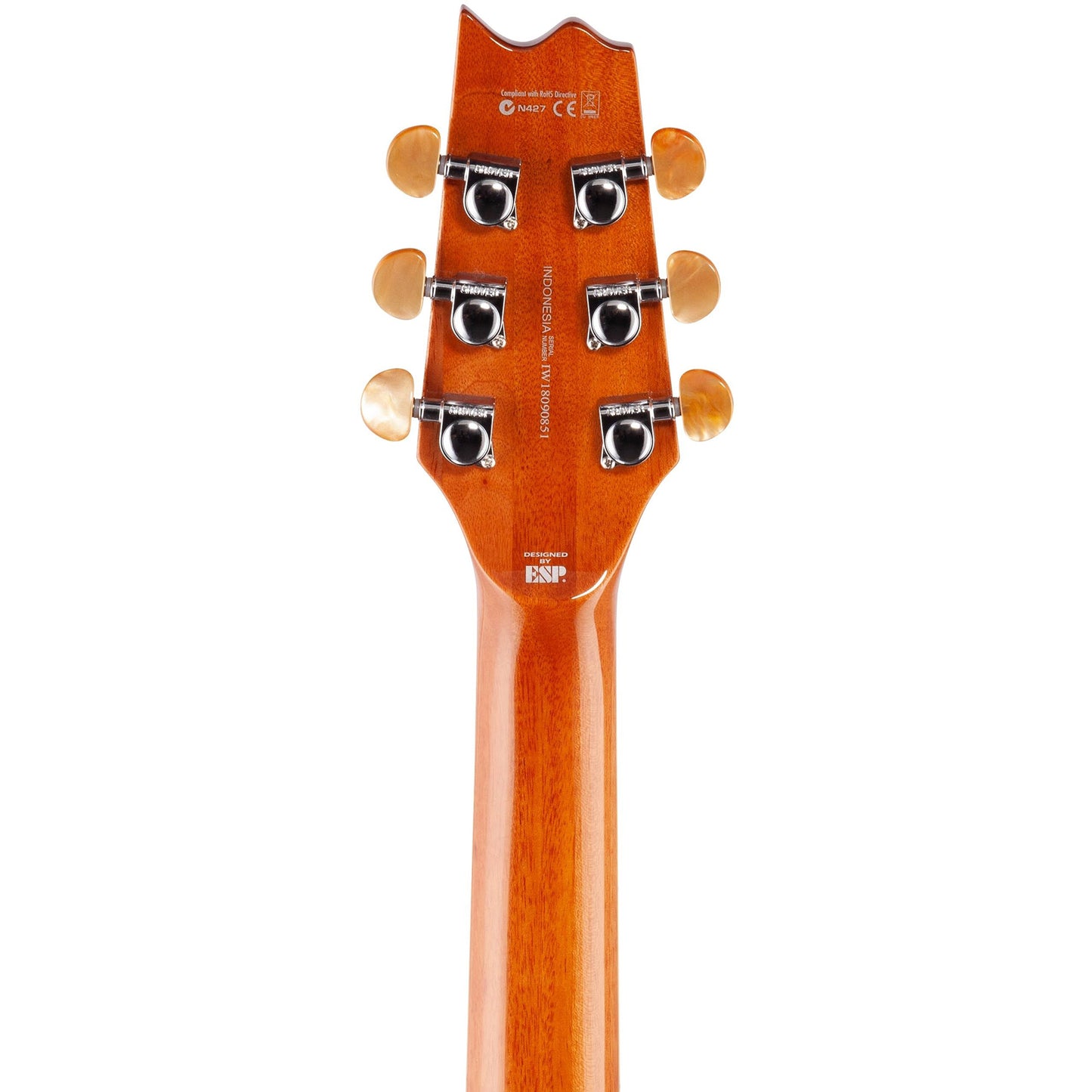 ESP LTD TL-6 Thinline Series Acoustic Electric Guitar, Tiger Eye Burst