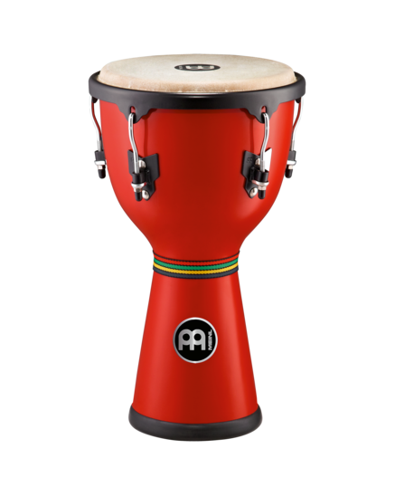 Meinl HDJ400R Fiberglass Dancing Djembe Drum 12” x 22 3/4 Red