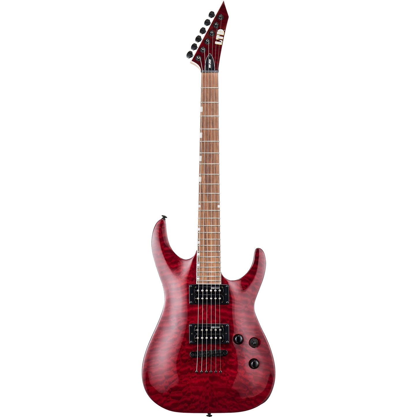 ESP LTD MH-200 Quilt Maple Electric Guitar, See Thru Black Cherry